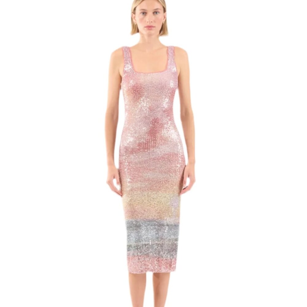 Le Superbe Catch A Wave Tank Dress in Sparkling Surf